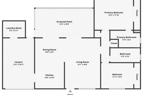 House in Orlando, Florida 2 bedrooms, 99.41 sq.m. № 1902870 - photo 20