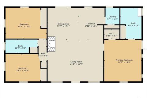 House in Floral City, Florida 3 bedrooms, 150.5 sq.m. № 1751724 - photo 2