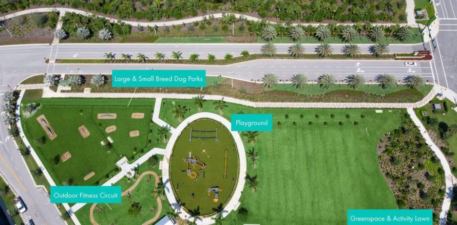 Touwnhouse à Palm Beach Gardens, Floride 3 chambres, 263.84 m2 № 1216342