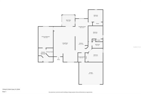 House in Palm Coast, Florida 4 bedrooms, 193.89 sq.m. № 1687232 - photo 4