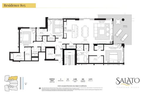 Condo in Pompano Beach, Florida, 3 bedrooms  № 2176893 - photo 21