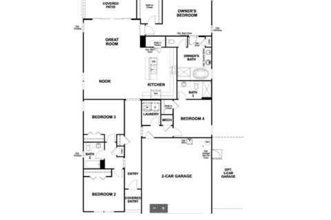 Планировка виллы или дома «House» 4 спальни в ЖК Seasons at Greene Meadows