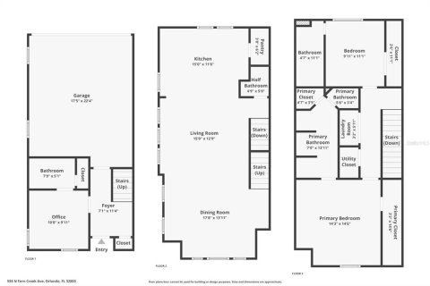Touwnhouse à vendre à Orlando, Floride: 3 chambres, 157.47 m2 № 2314496 - photo 24