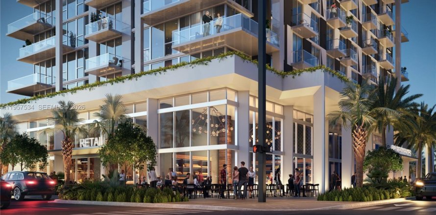 Студия в кондо в Майами, Флорида № 2011479