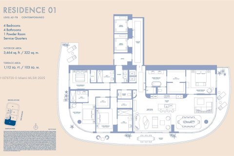 Condominio en venta en Miami, Florida, 4 dormitorios, 321.81 m2 № 1923725 - foto 9