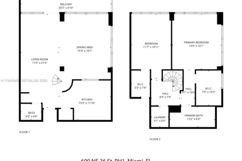 Condo in Miami, Florida, 2 bedrooms  № 1998021 - photo 20