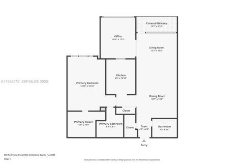Купить кондоминиум в Халландейл-Бич, Флорида 2 спальни, 104.98м2, № 2055991 - фото 21