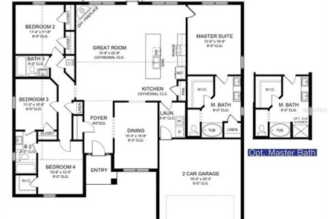 House in Ocala, Florida 4 bedrooms, 196.49 sq.m. № 2152412 - photo 2
