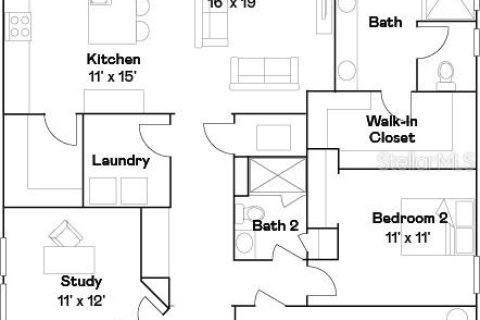 House in CONNERTON

 in Land O' Lakes, Florida 3 bedrooms, 200.3 sq.m. № 1912261 - photo 22