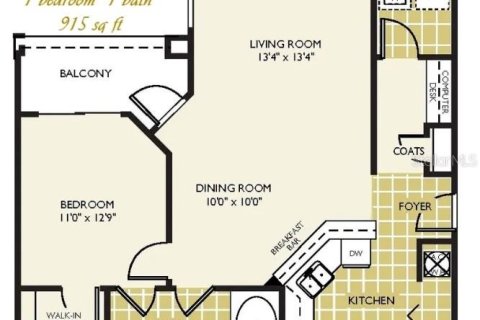 Apartment in Tampa, Florida 1 bedroom, 90.67 sq.m. № 2198135 - photo 11