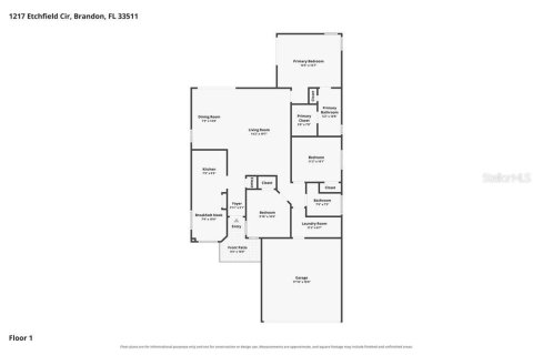 Casa en alquiler en Brandon, Florida, 3 dormitorios, 126.63 m2 № 2391237 - foto 2