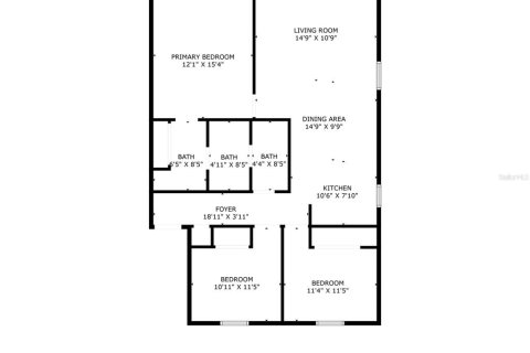 Casa en venta en Orlando, Florida, 3 dormitorios, 108.7 m2 № 1901424 - foto 2
