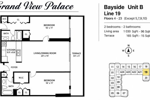 Condominio en venta en North Bay Village, Florida, 2 dormitorios, 95.69 m2 № 2416221 - foto 20