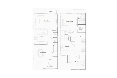 Townhouse floor plan «131SQM», 3 bedrooms in PINE VISTA
