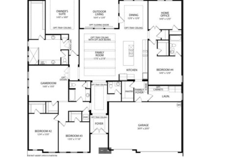 House floor plan «House», 4 bedrooms in Foxmeadow by Drees Homes