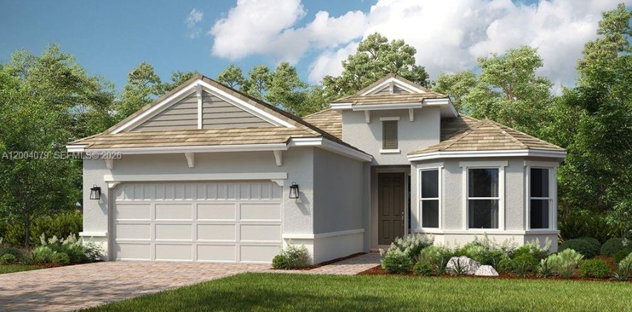 Дом в Порт-Сент-Луси, Флорида 3 спальни № 2068324