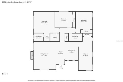 Casa en venta en Casselberry, Florida, 3 dormitorios, 140.38 m2 № 2381041 - foto 3