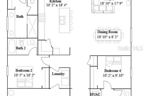House in Englewood, Florida 4 bedrooms, 188.31 sq.m. № 1908466 - photo 26