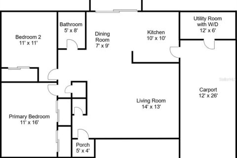 Villa ou maison à vendre à Englewood, Floride: 2 chambres, 97.36 m2 № 1734735 - photo 12