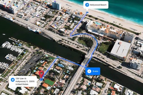 Купить виллу или дом в Холливуд, Флорида 4 спальни, № 2023095 - фото 2