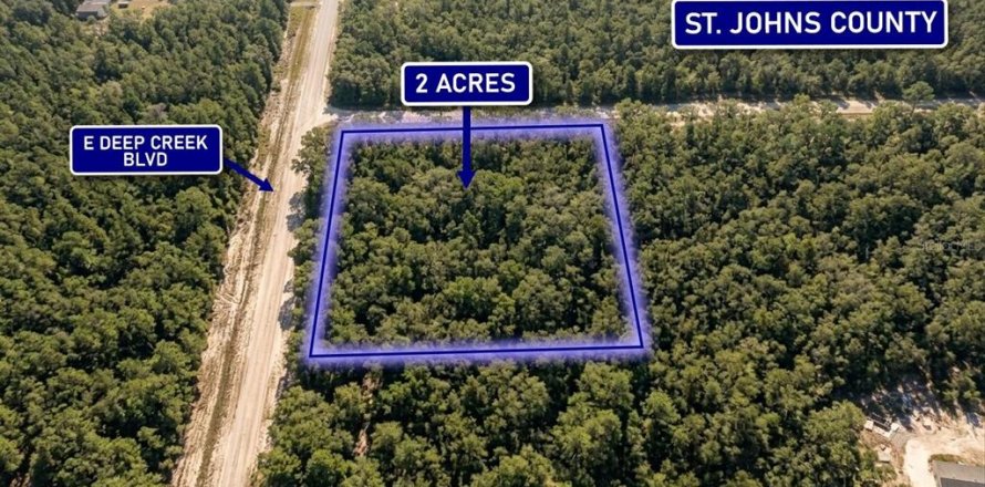 Terreno en Hastings, Florida № 2165561