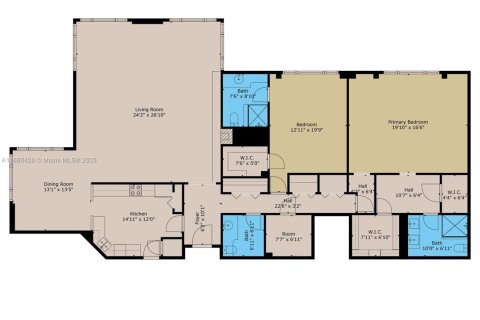 Condominio en alquiler en Miami Beach, Florida, 2 dormitorios, 235.41 m2 № 1892101 - foto 19