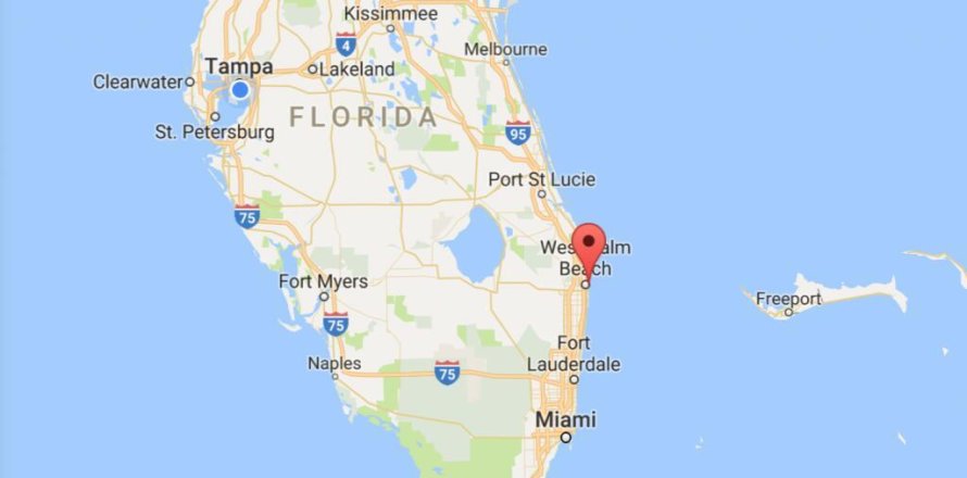 Condominio en West Palm Beach, Florida, 1 dormitorio № 918626