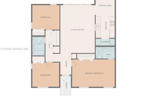 Touwnhouse à louer à Miami, Floride: 3 chambres, 118.54 m2 № 2414862 - photo 10