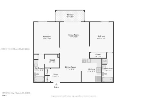Copropriété à vendre à Lauderhill, Floride: 2 chambres, 100.8 m2 № 1729677 - photo 10