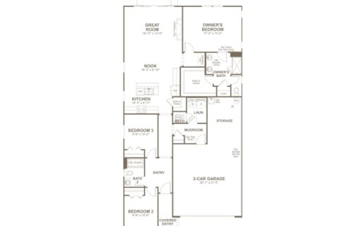 House floor plan «House», 3 bedrooms in Tributary by Richmond American Homes