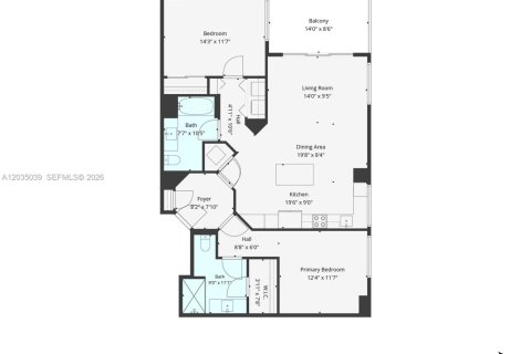 Condominio en venta en Miami Beach, Florida, 2 dormitorios, 117.24 m2 № 2188292 - foto 4