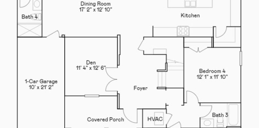 House in Apopka, Florida 4 bedrooms, 298.77 sq.m. № 1665650