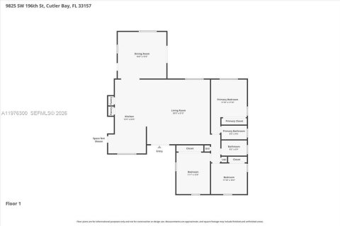 Villa ou maison à vendre à Cutler Bay, Floride: 3 chambres № 2042898 - photo 11