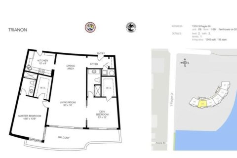 Купить кондоминиум в Уэст-Палм-Бич, Флорида 2 спальни, 115.85м2, № 1175306 - фото 1