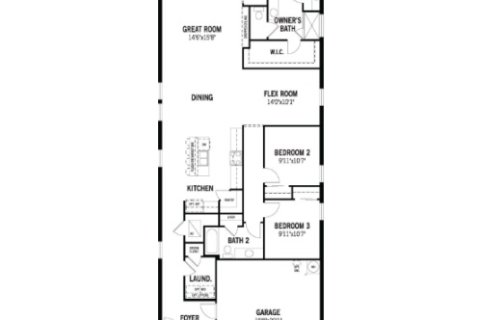 Планировка виллы или дома «House» 3 спальни в ЖК WELLEN PARK