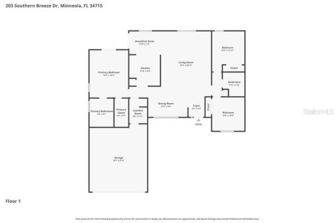 Villa ou maison à louer à Minneola, Floride: 3 chambres, 141.03 m2 № 2100054 - photo 2