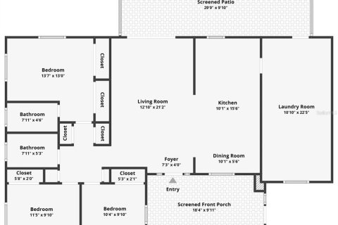 Casa en venta en Bradenton, Florida, 3 dormitorios, 140.1 m2 № 1884317 - foto 10