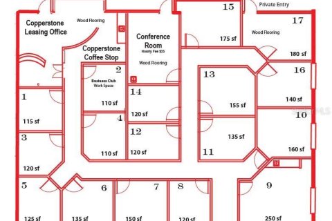 Immobilier commercial à louer à Land O' Lakes, Floride: 1794.5 m2 № 1251119 - photo 20