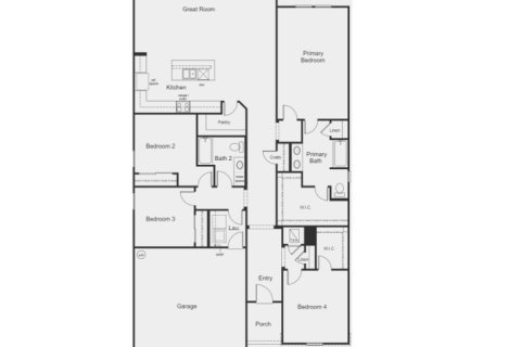 House floor plan «House», 3 bedrooms in Copper Ridge