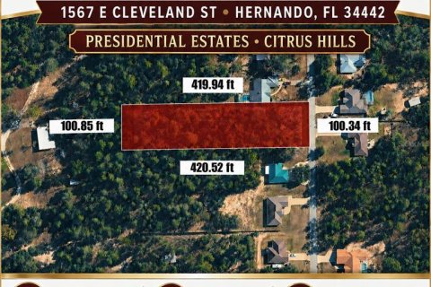Terreno en Hernando, Florida № 2227455