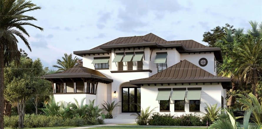 House in Sarasota, Florida 4 bedrooms, 327.29 sq.m. № 2211912