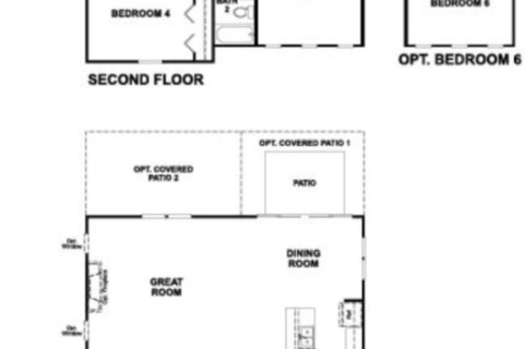 House floor plan «Moonstone Plan», 4 rooms in Seasons at Heritage Square