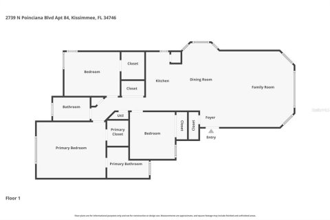 Купить кондоминиум в Киссимми, Флорида 4 комнаты, 120.87м2, № 2100335 - фото 30