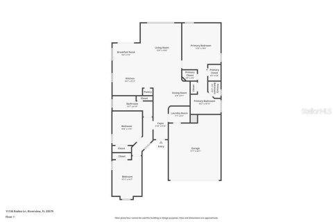 Villa ou maison à louer à Riverview, Floride: 3 chambres, 144.93 m2 № 2436702 - photo 2