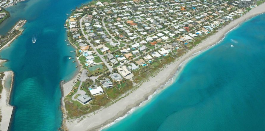 House in Jupiter Inlet Colony, Florida 3 bedrooms, 141.95 sq.m. № 1091701