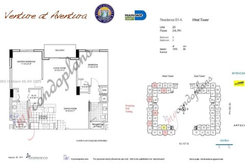 Condo in Aventura, Florida, 2 bedrooms № 1950048 - photo 27