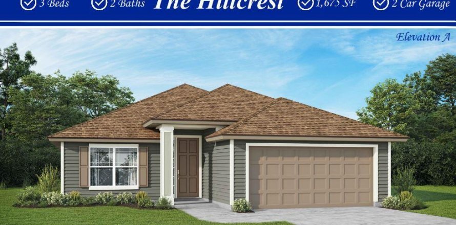 House in Jacksonville, Florida 3 bedrooms, 155.61 sq.m. № 847839