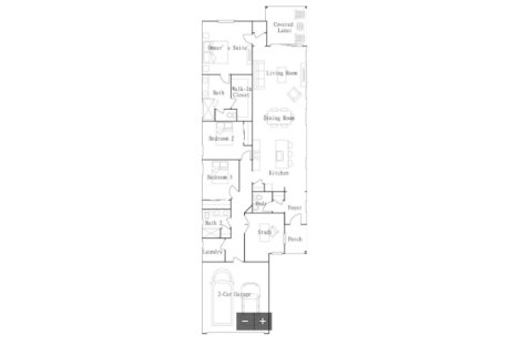 House floor plan «House», 3 bedrooms in Stillwater - Stillwater (40s) - Royal Collection