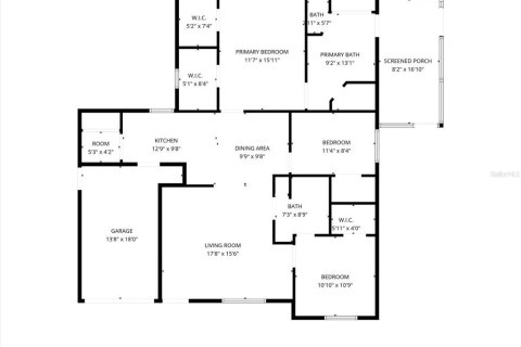 Купить виллу или дом в Олдсмар, Флорида 9 комнат, 114.55м2, № 2231433 - фото 15