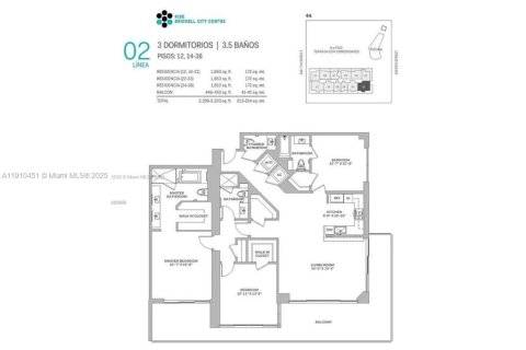 Copropriété à vendre à Miami, Floride: 3 chambres, 172.15 m2 № 1967037 - photo 25